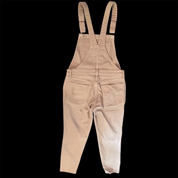 Old Navy Overalls Women's Size 6 Tan Light Stretch Skinny Excellent - Picture 7 of 9